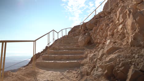 ancient steps on israel mountain