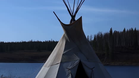 teepee by the lake