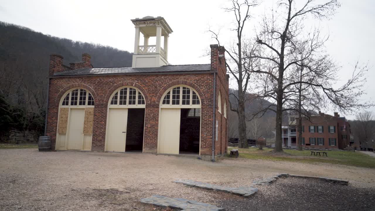 Historical Brick Building in a Rural Setting