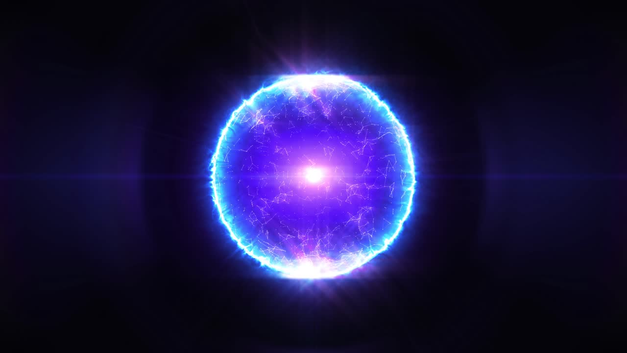 esfera de energía brillante abstracta