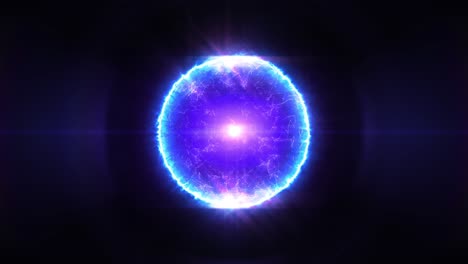 abstract glowing energy sphere