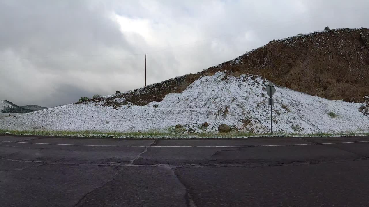 Snowy Mountain Road Trip