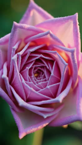 close-up of a beautiful pink rose bud