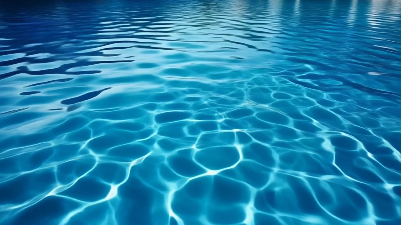 Riak Air Biru Jernih di Kolam Renang
