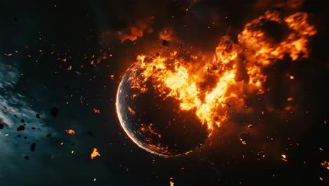 la destrucción de un planeta