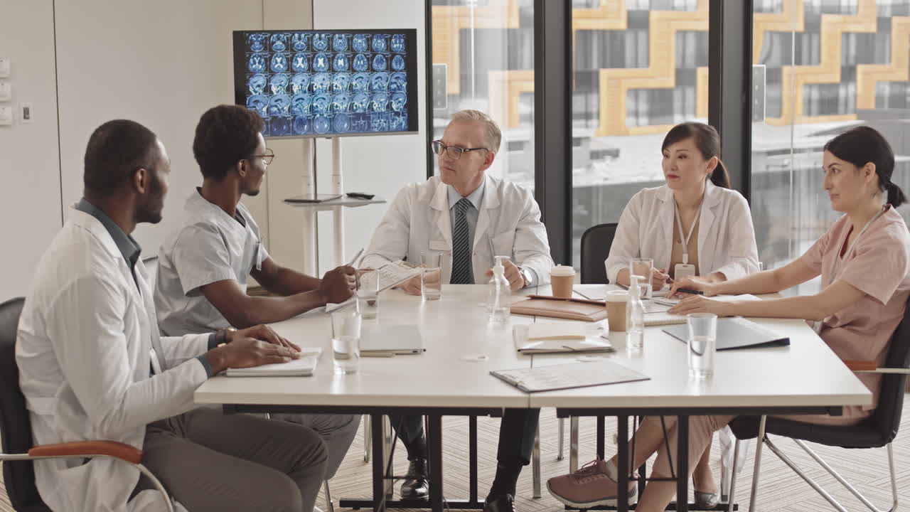 Medical Professionals Meeting in Conference Room