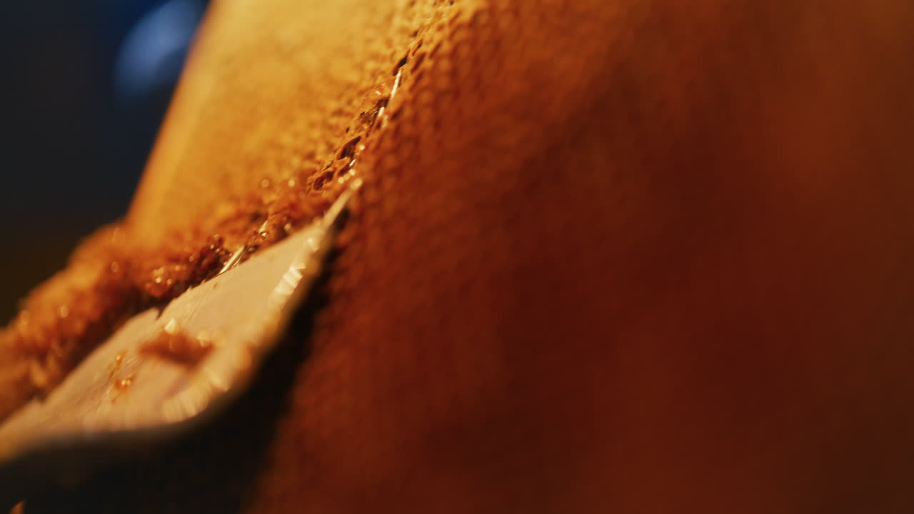 un panal de miel de aspecto fresco y apetitoso