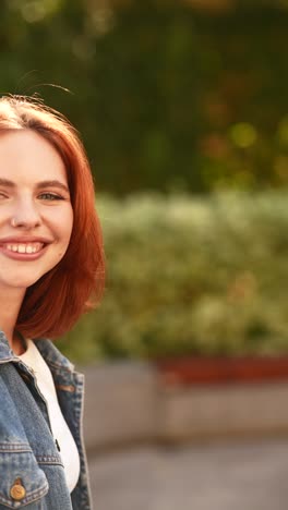 young woman outdoors