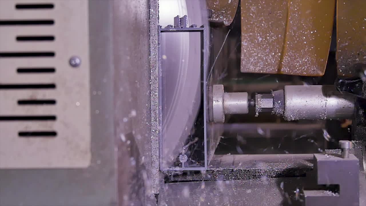 Metal Profile Cutting Process on CNC Machine