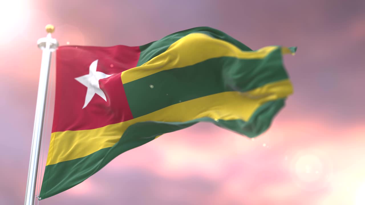 토고 발이 바람에 흔들리는 느린 일몰, 루프