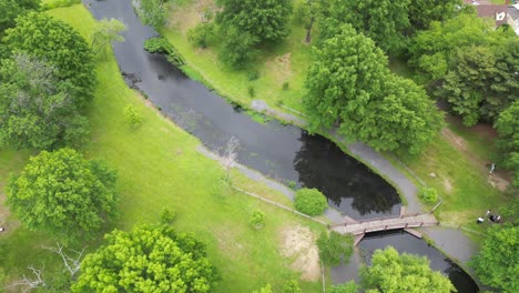 an aerial view over a park in valley stream, ny showing the beautiful landscape