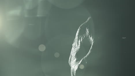 abstract water splash with lens flare