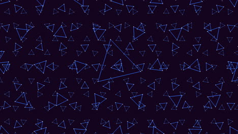 patrón de triángulo azul sobre fondo negro diseño elegante e intrigante