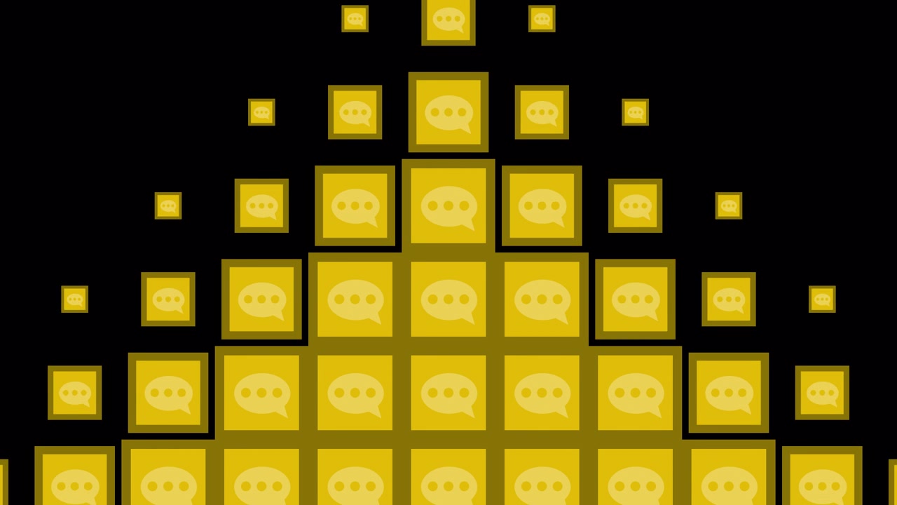 Gold Speech Bubble Pattern
