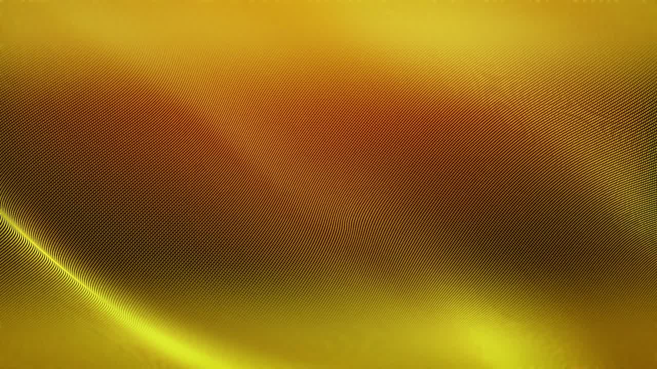 abstracto cuadrícula dorada ondas fractales movimiento lujo fondo borroso bucle de video 4k uhd