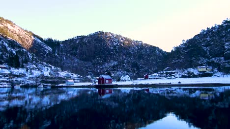 boating in the fjords surrounding bergen, norway