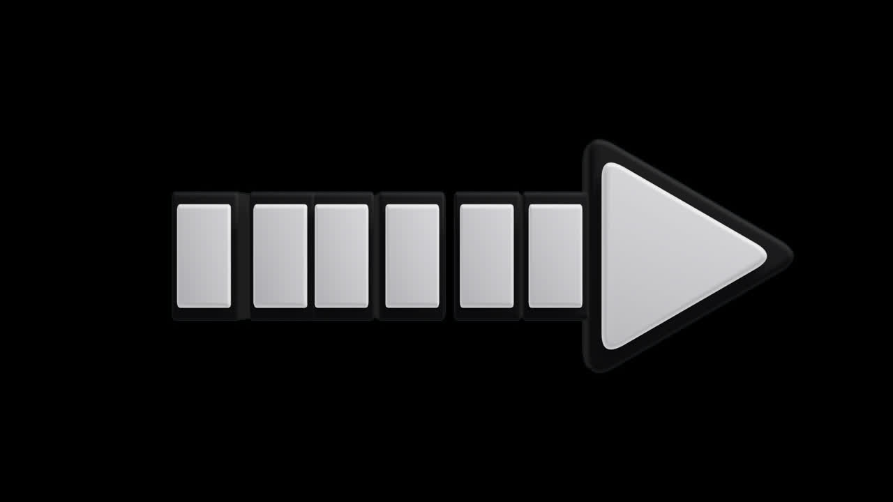 Animated 3D Right Arrow