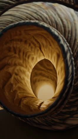 desert shell and wooden tunnel