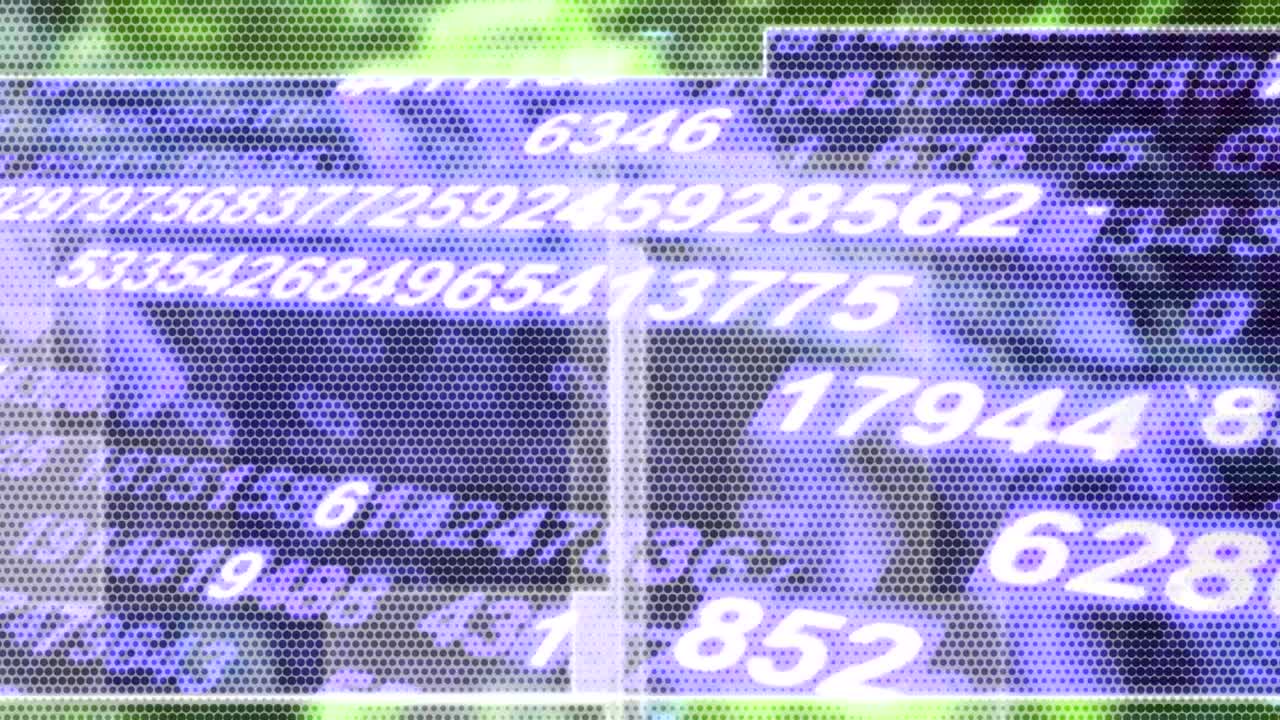 fondo animado en movimiento que muestra estilo de matriz palabras generadas al azar letras números fuentes caracteres y símbolos