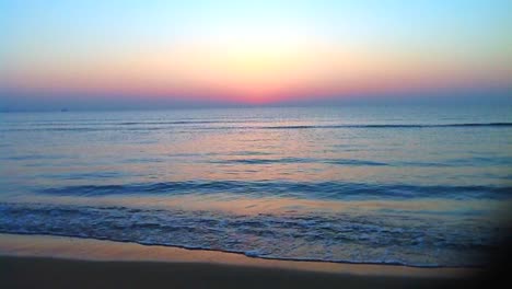 sun rising over the mediterranean sea, good for voice over, introduction to a film clip, documentary