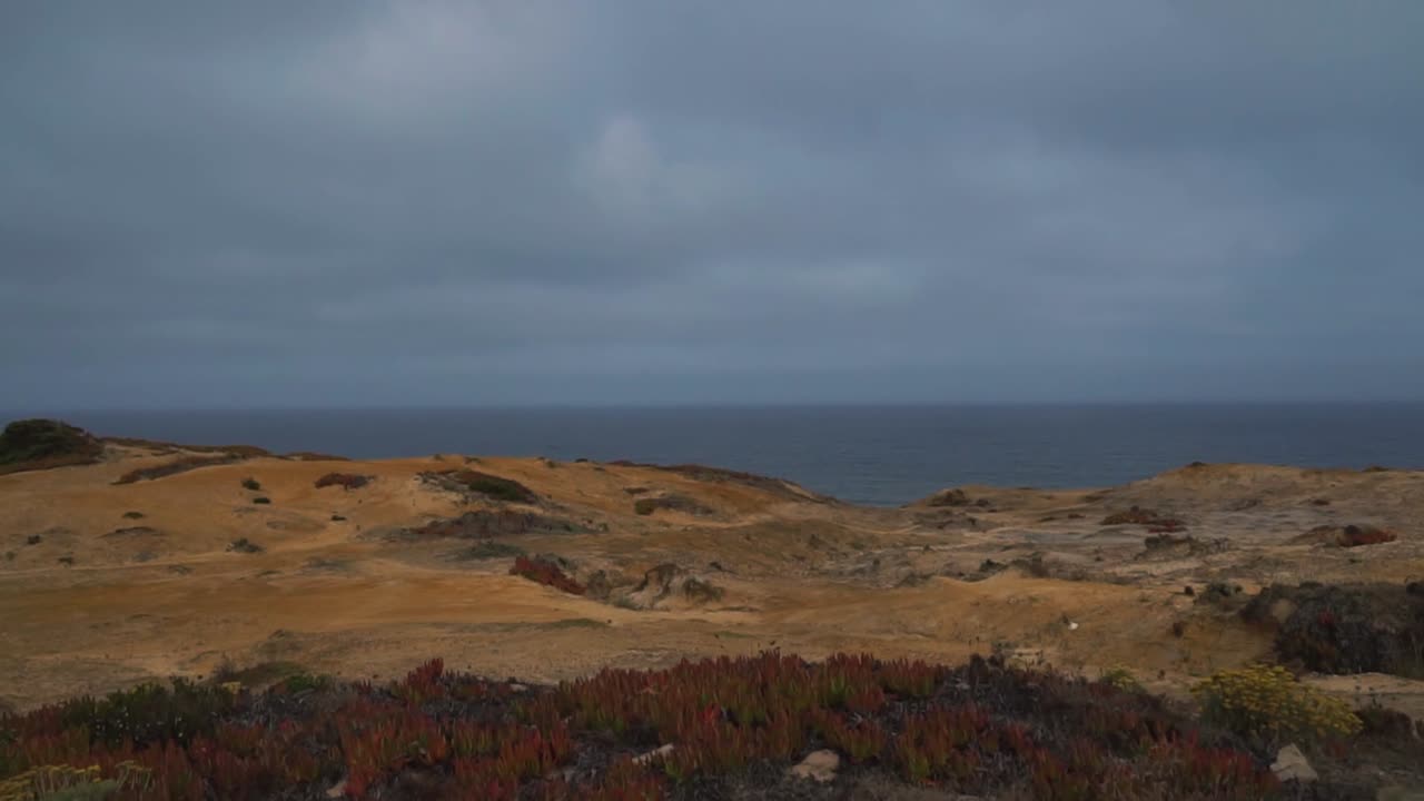 Slow motion gimbal shot of beautiful South European landscape in Spain
