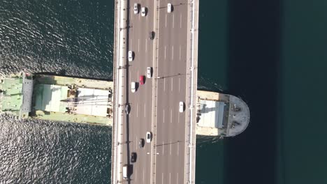 ship in istanbul bridge