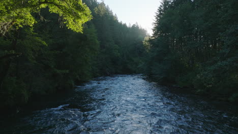 Drohnenantenne-Des-Malerischen-Unberührten-Flusses-Im-Süden