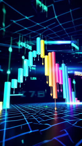 colorful financial data visualization