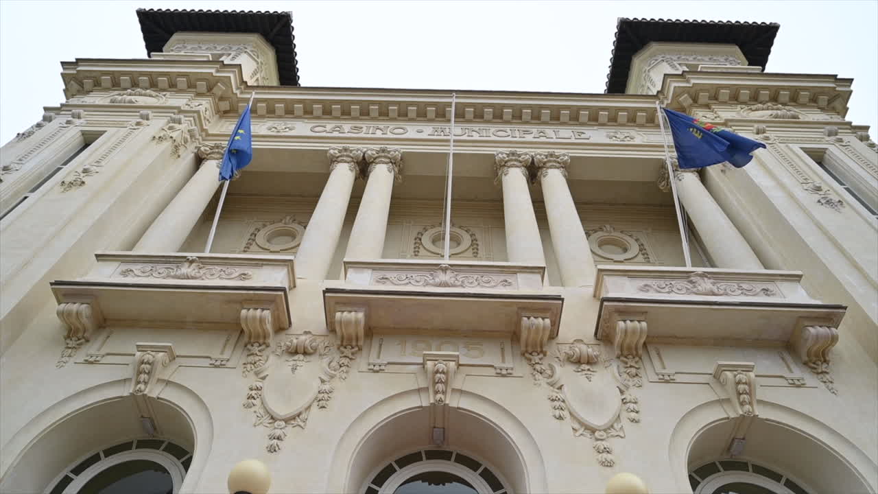 Casino building in Sanremo city, Italy