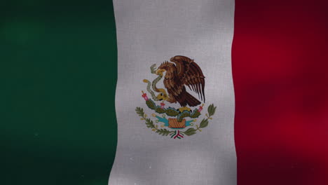 the mexico national waving flag