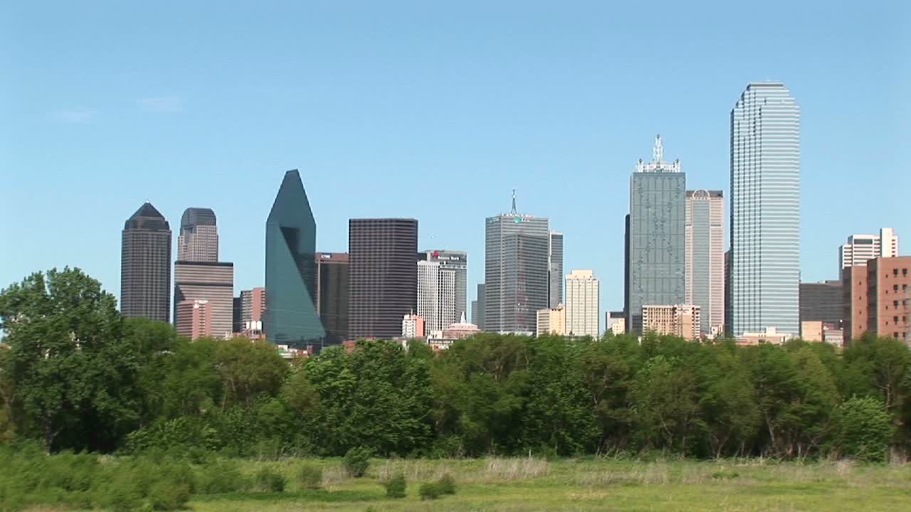 달라스 텍사스 스카이라인의 판라이트