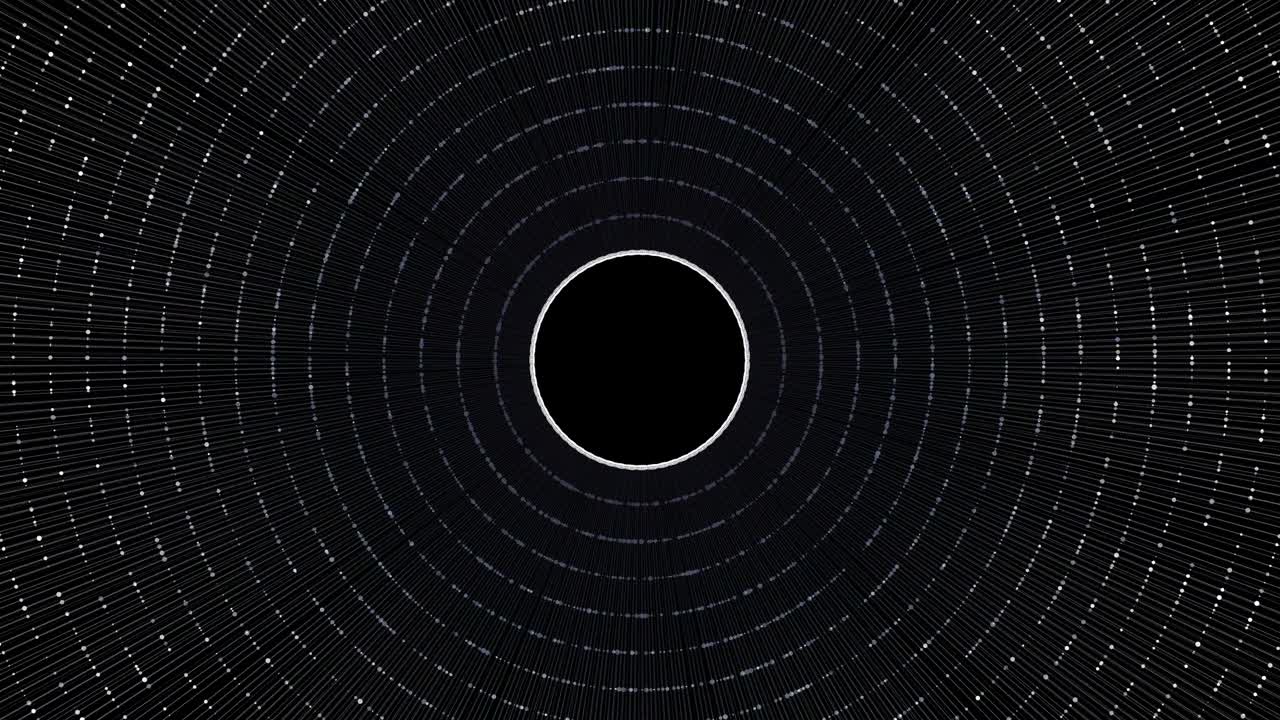 túnel de partículas animado de 4k