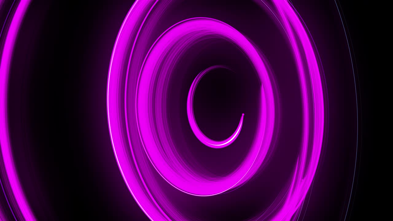 líneas de brillo giratorias en espiral abstractas, fondo generado por computadora, fondo de renderización 3d