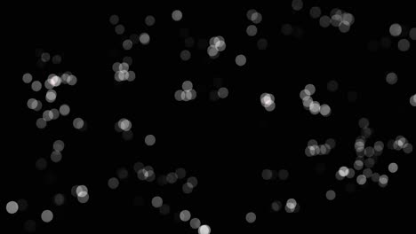 luces bokeh en fondo negro
