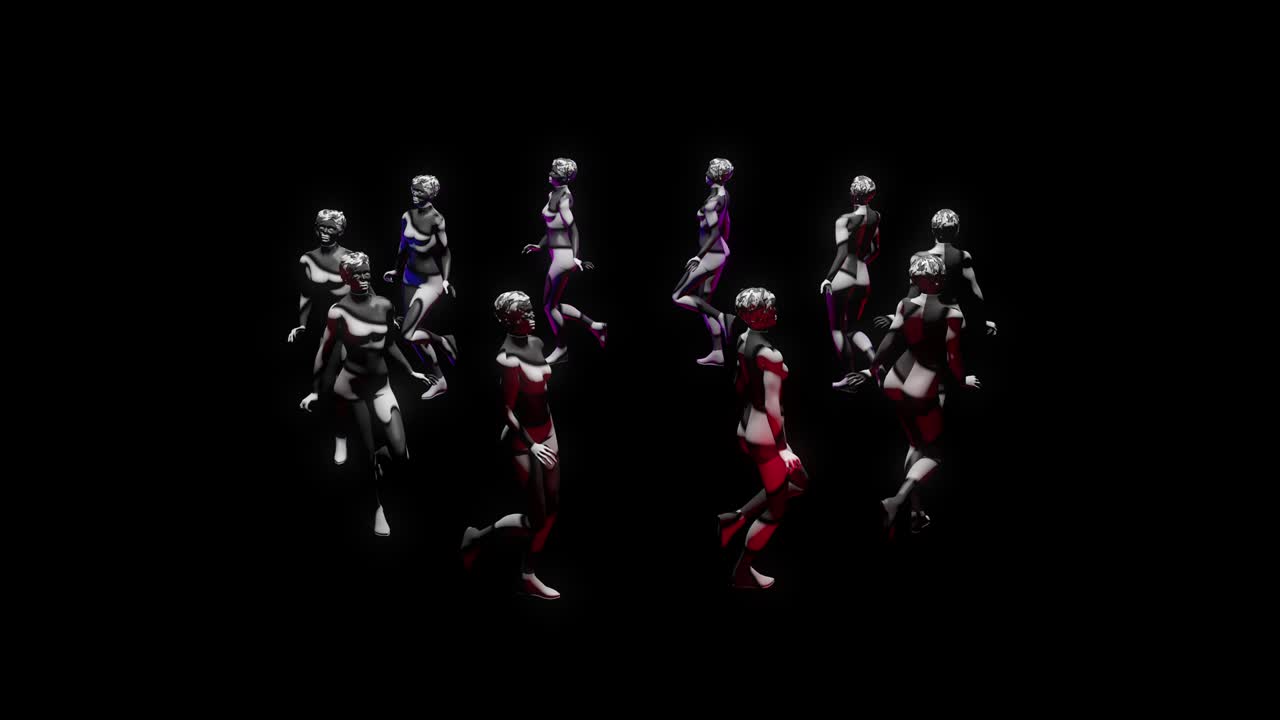 vj bucles de mapeo de la chica 4k