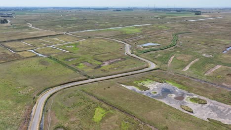 Seeland,-Niederlande.-Drohnenansicht-Der-Holländischen-Landschaft.