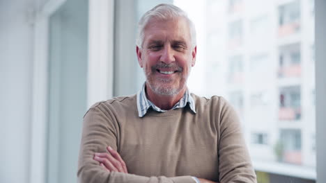 portrait of a smiling senior man