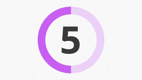 countdown 10 second purple