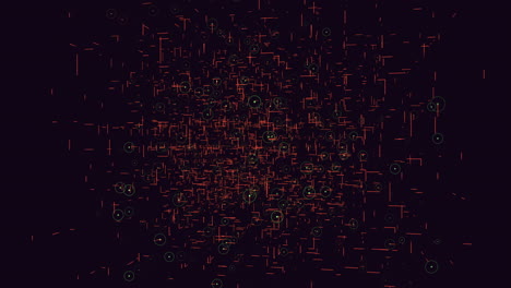 Miteinander-Verbundenes-3D-Netzwerk,-Kompliziertes-Muster-Aus-Linien-Und-Punkten