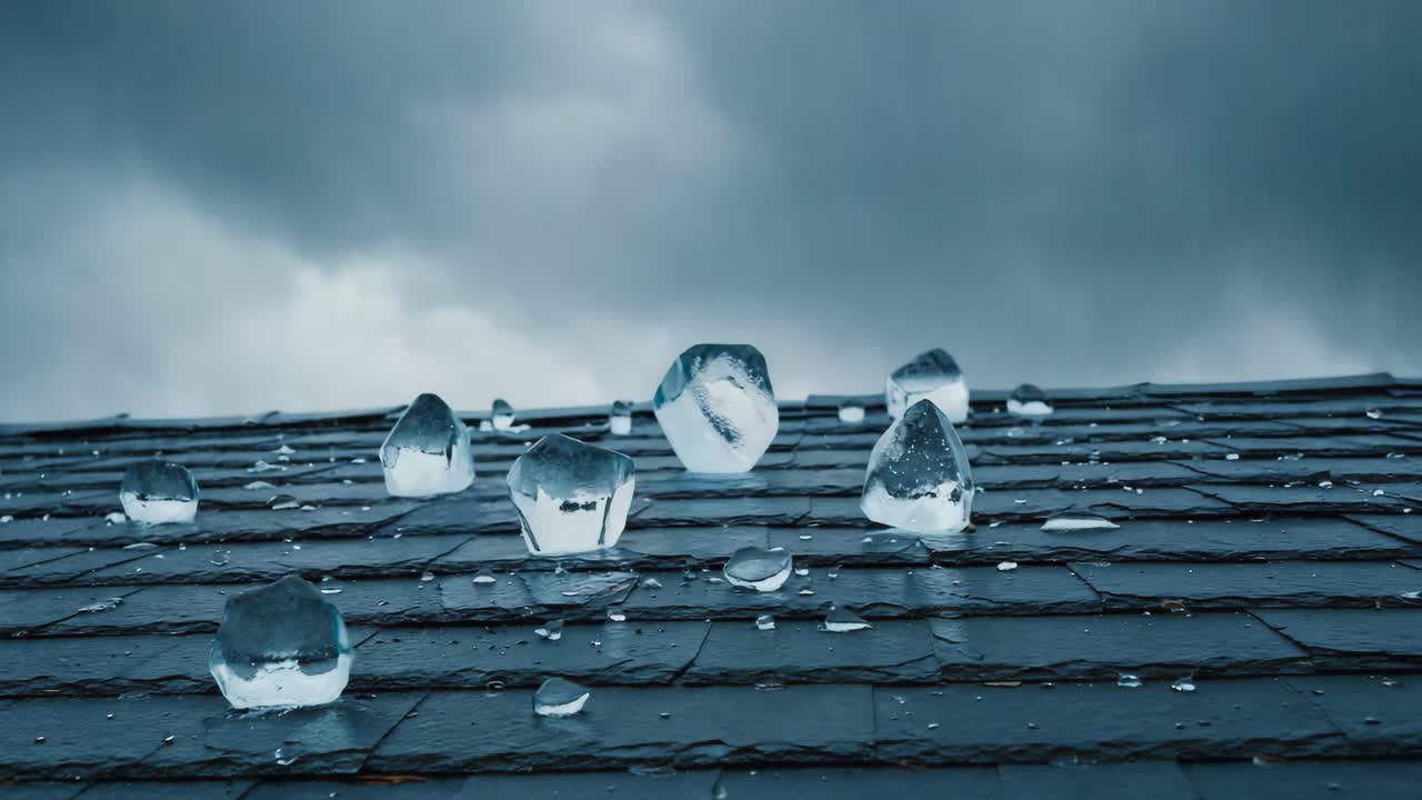 Hailstones on a Roof