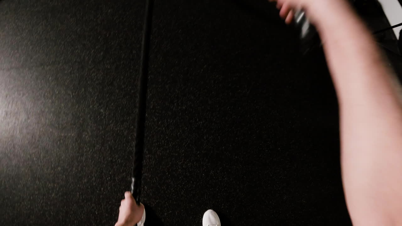 Workout with Resistance Bands and Jumping Rope