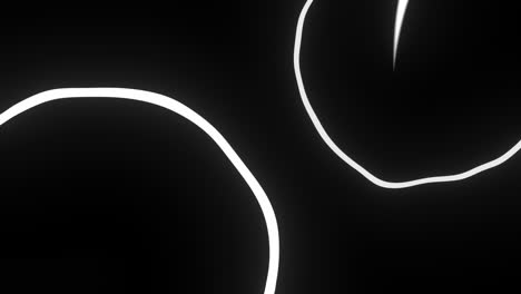 abstract white lines on black background