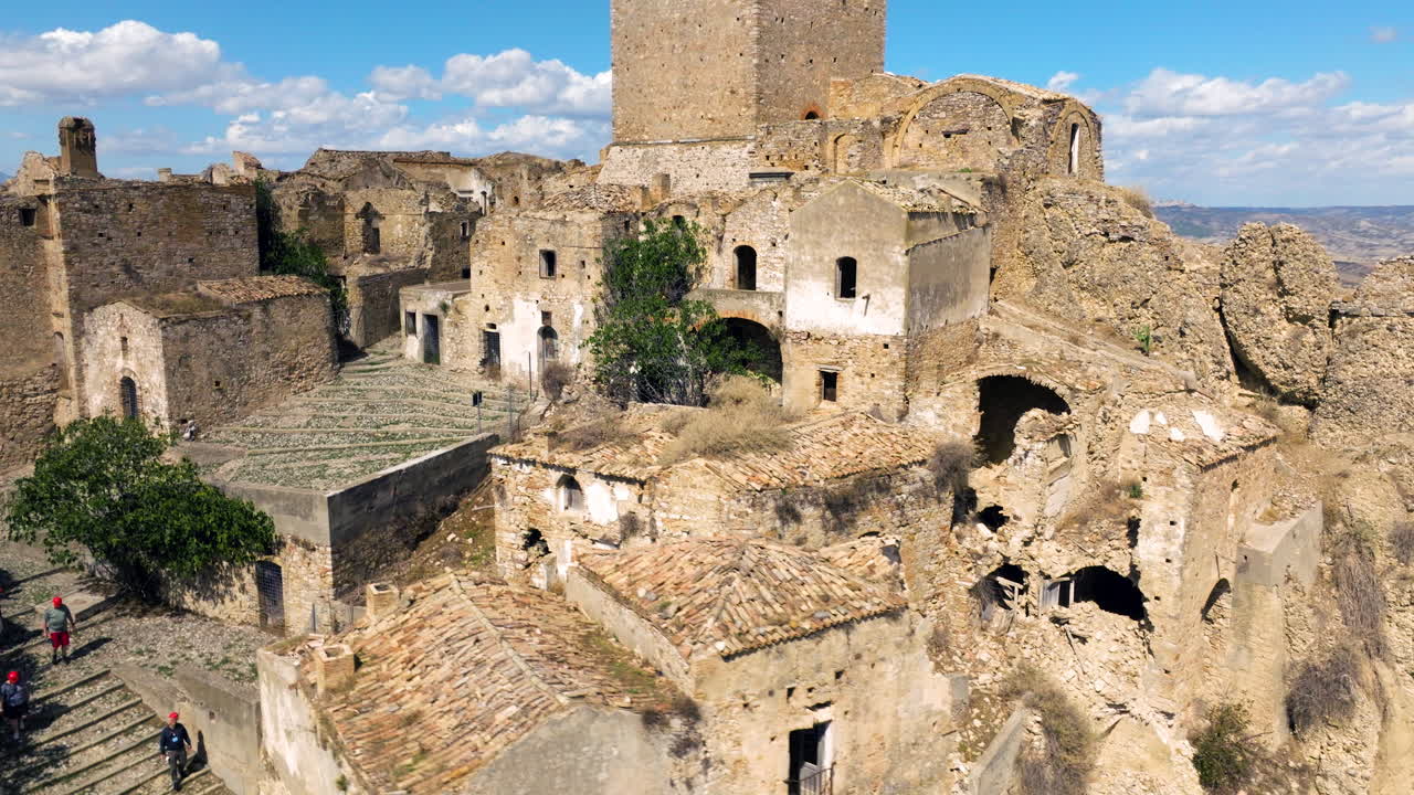 Exploring the Ruins of an Abandoned Hilltop Village in Italy