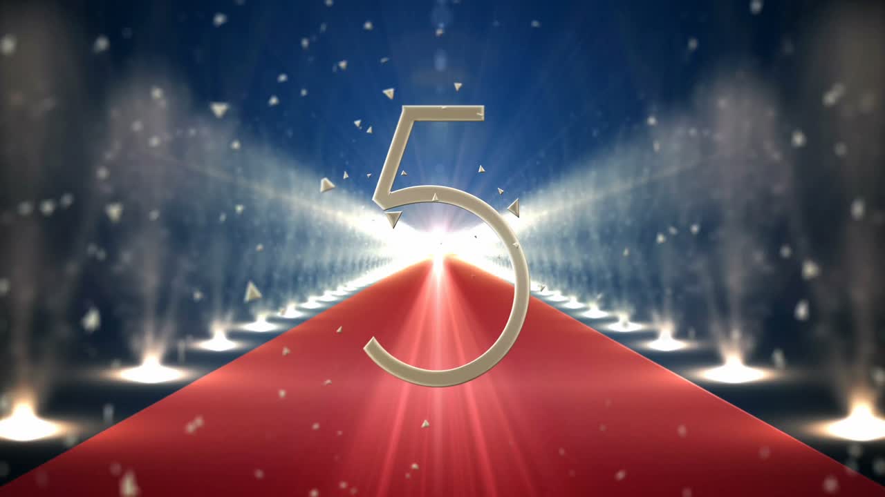 Tappeto rosso illuminato