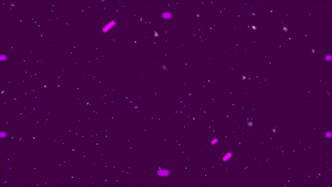 Animation-of-purple-shapes-with-playing-chips