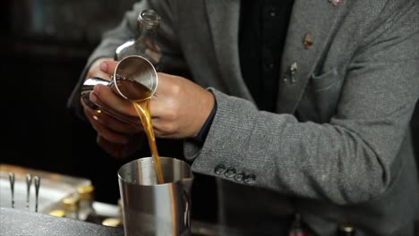 bartender preparing a cocktail
