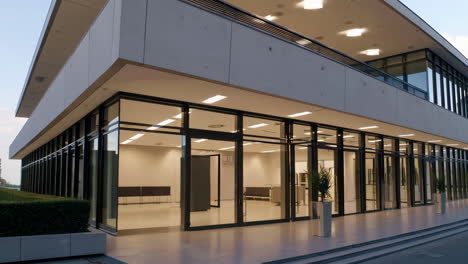 modern concrete office building exterior