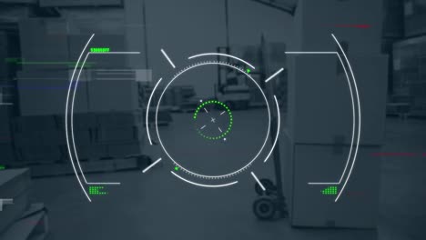 Animation-of-interference-and-scope-scanning-over-warehouse