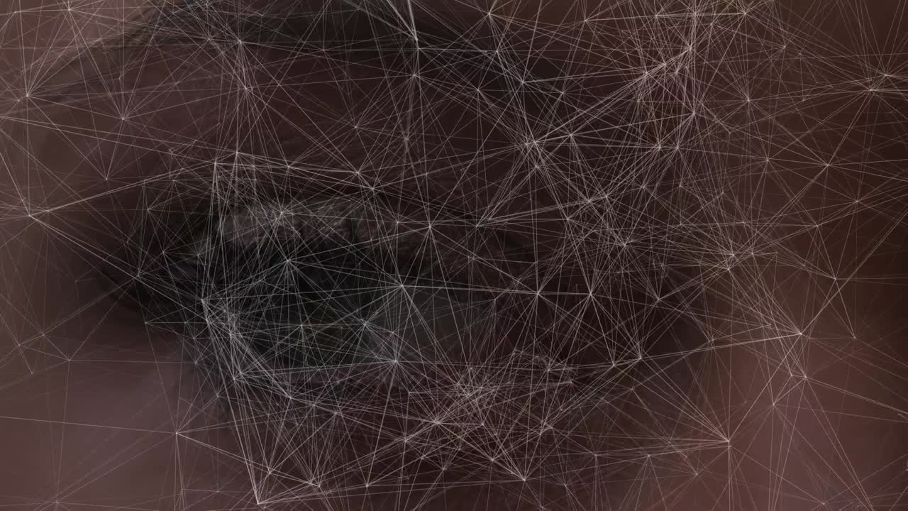 Animation of network of connections over eye