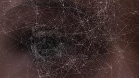 animación de la red de conexiones sobre el ojo